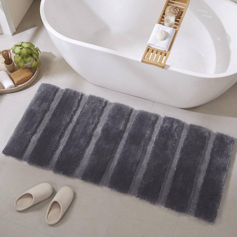 Tapis pour salle de bain 1500 pi3, Gris, L 24 po x L 58 po