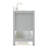 49 " W Freestanding Standard 1 Single Vanity Bathroom Vanity With Carrara Marble Top-87111500
