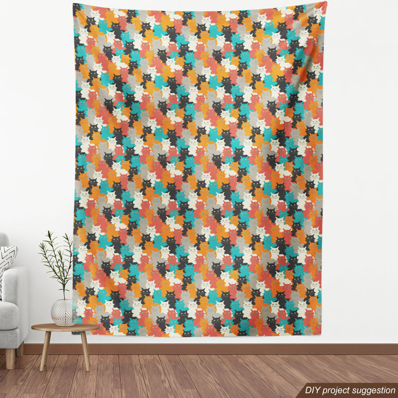 Tissu chatons, l 58 po x L 180 po