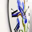 Iris bleu rétro - horloge murale traditionnelle-60328224