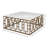 Brass Gate Solid Wood Top Coffee Table