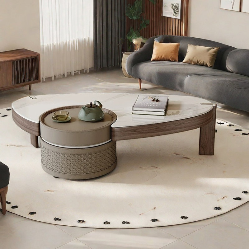 Table basse Creative avec pierre micro-cristalline