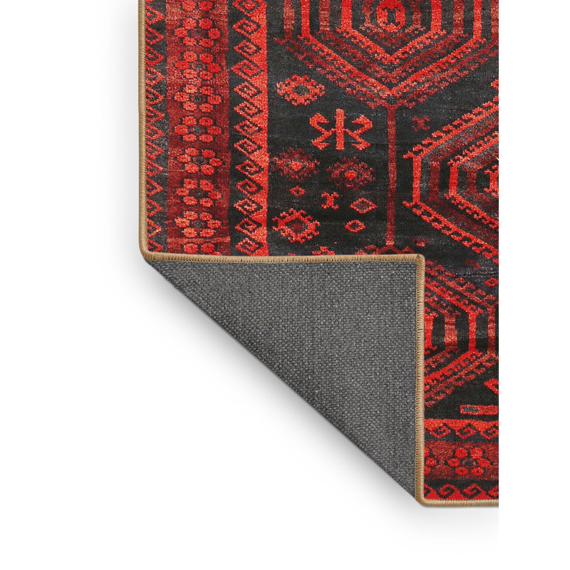 Tapis rouge à motif sud-ouest, Rectangle 5 pi x 7 pi