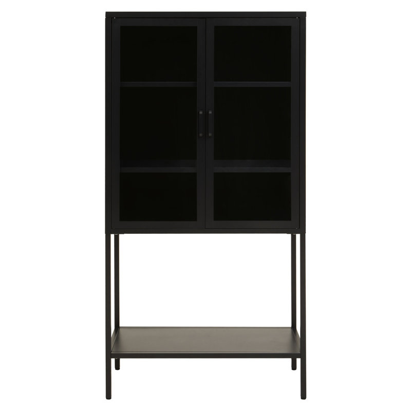 Jhonna 2 -Door 2 -Shelf, Black