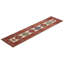 Tapis de couloir unique en laine noué à la main ivoire / rouge / bleu New Age 2 pi 6 po x 10 pi Jowan