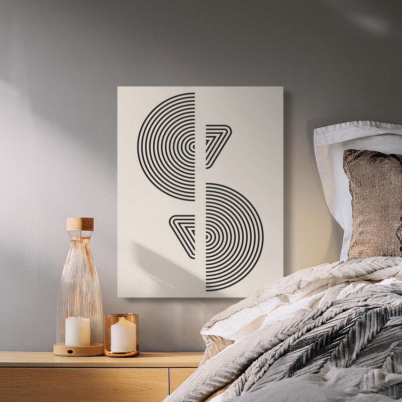 Wrapped Canvas Print Set, 45.72 cm H x 30.48 cm W, Black