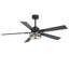 Ventilateur de plafond à 5 pales de 56 po avec télécommande et ensemble d'éclairage inclus Toretto