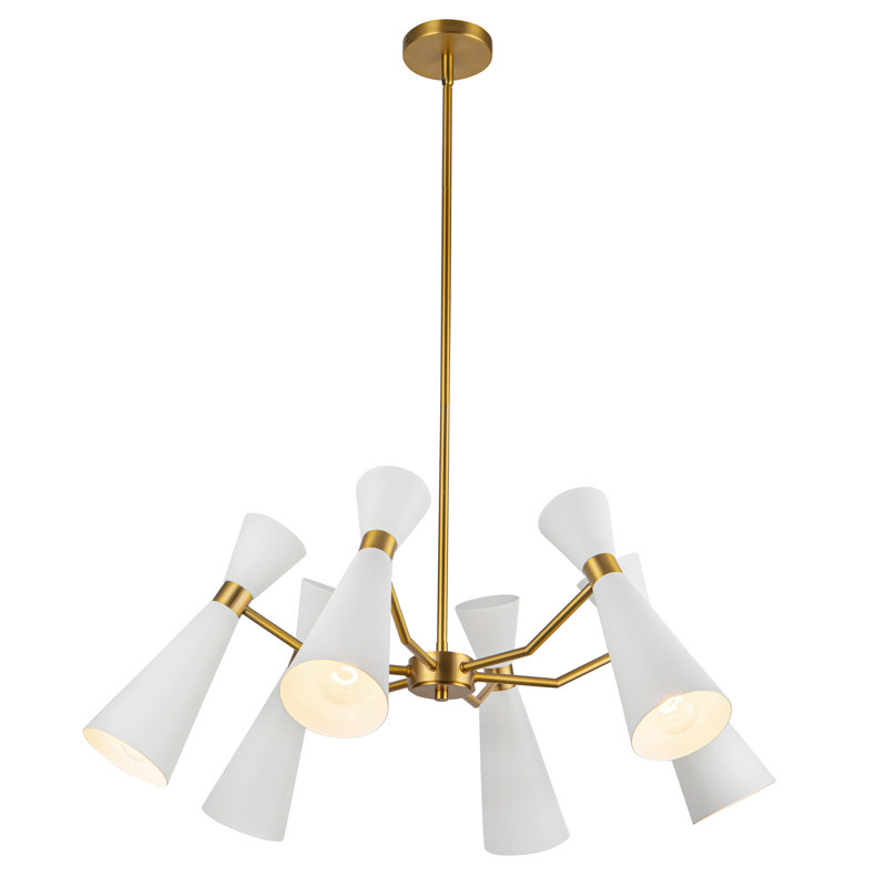 Lustre 32 po Blake, Blanc, Blanc