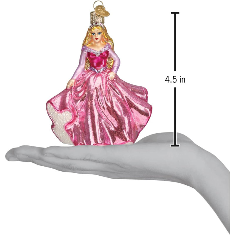 Old World Christmas Glass Blown Ornament for Christmas Tree, Princess