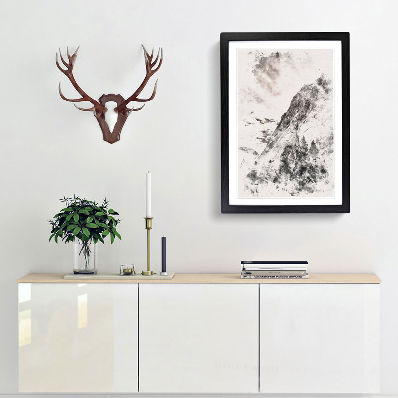 Magnitude of Yosemite - Picture Frame Painting Print, 33cm H x 24cm W x 2cm D, Black Framed