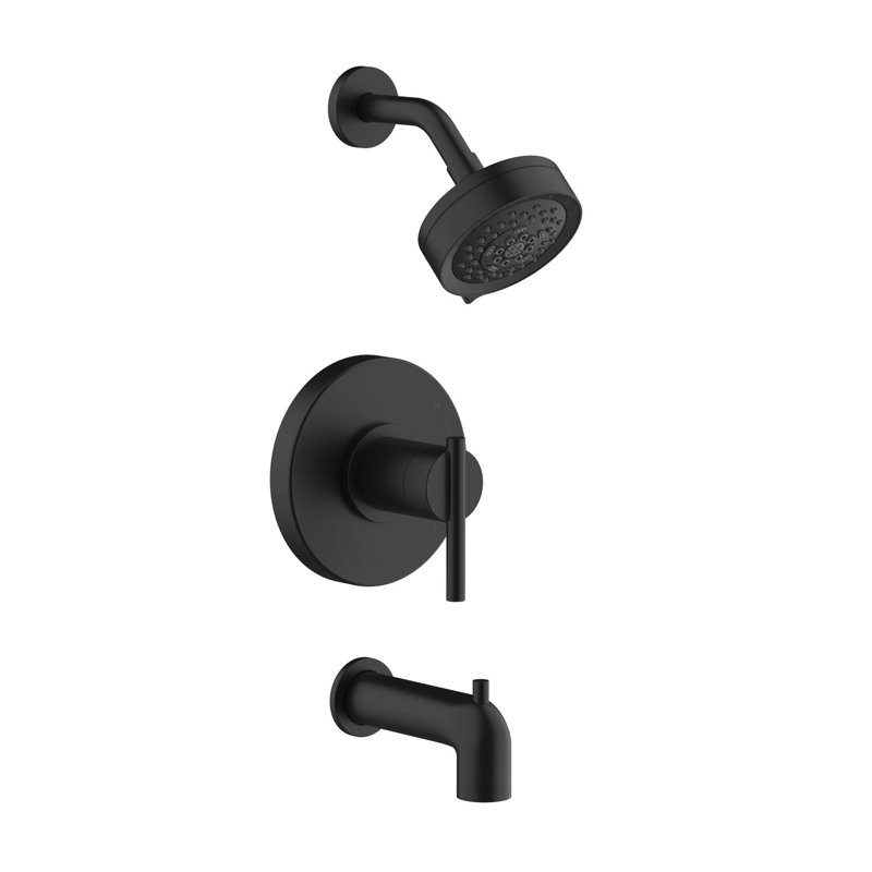 Parma Tub & Shower Faucet, Satin Black