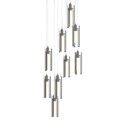 Luminaire suspendu cylindrique 9 lumières Exos