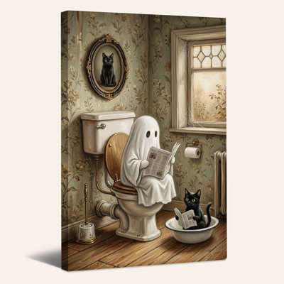 Art mural sur toile, "Ghost lecture"