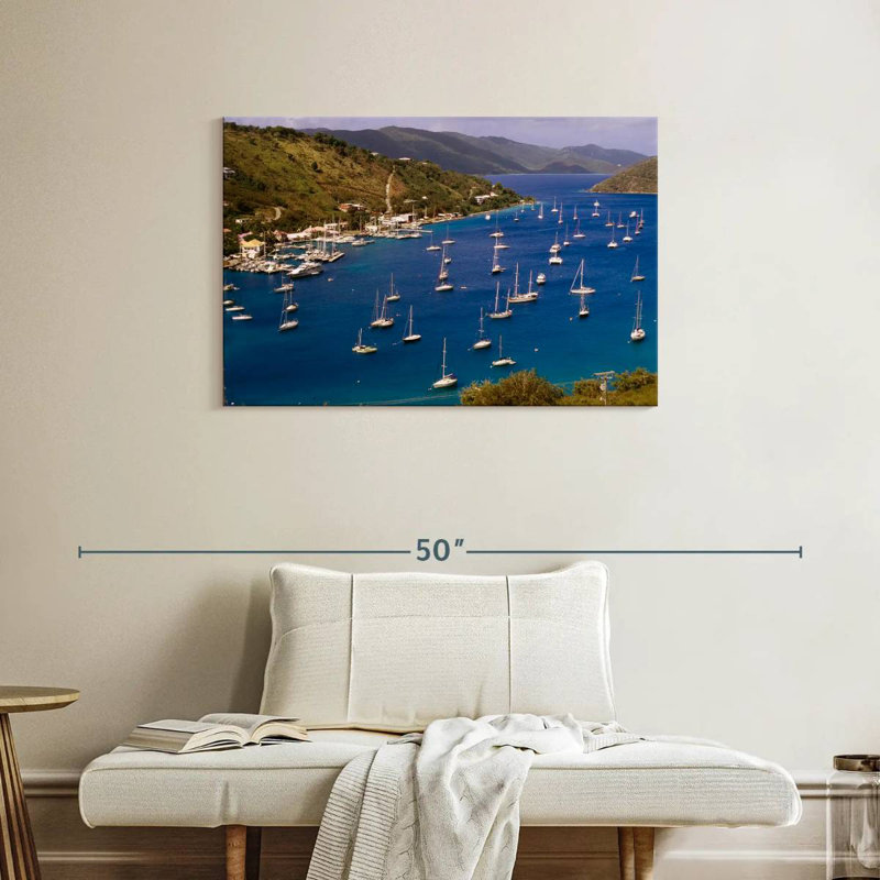 Gillard Voiliers au large de Tortola, H 24 po x l 36 po