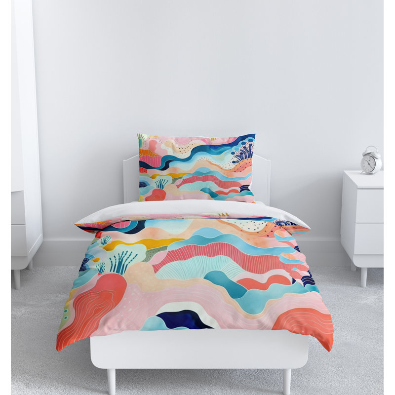 Abstract Duvet Cover, Queen Duvet Cover + 2 Queen Shams