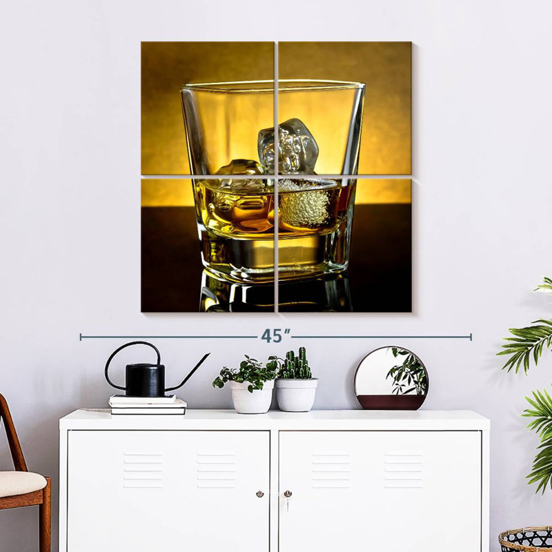 Yarlin Whiskey With Ice, 32" H x 32" W
