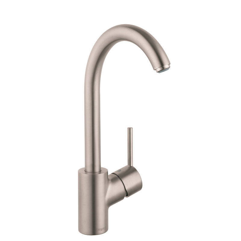Talis S Single Handle Kitchen Faucet, Steel Optik