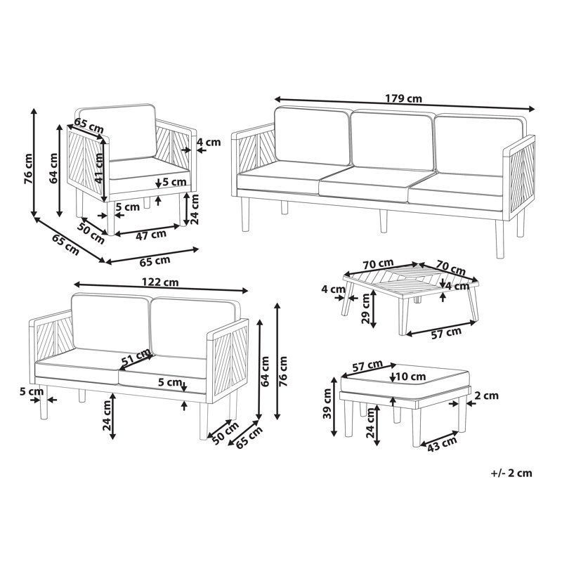 Welara 7 - Person Seating Group with Cushions