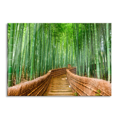 Bamboo Forest In Kyoto, Japan - No Frame Print on Glass