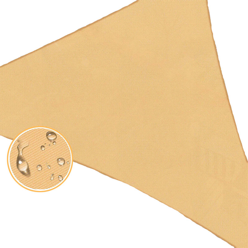 Toile d'ombrage triangulaire, Sable, 16 pi x 16 pi