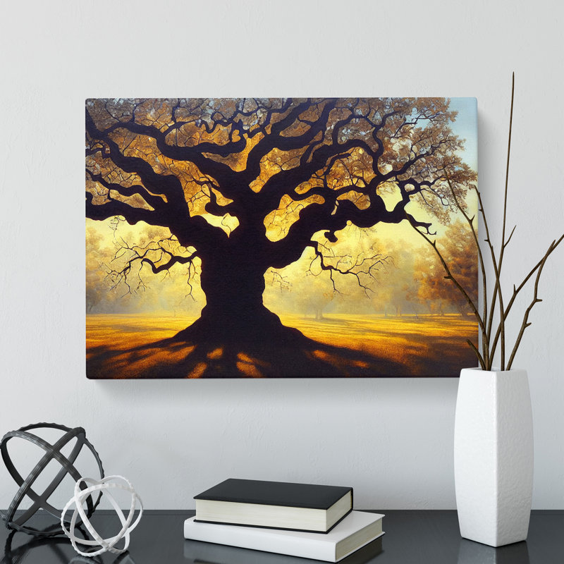Tantalising Oak Tree - Wrapped Canvas, 35cm H x 50cm W x 3cm D