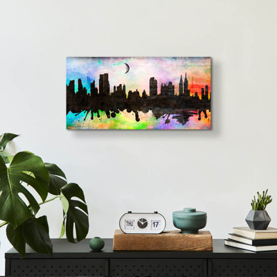 Orren Ellis «New York 2» par Mark Ashkenazi, art mural en verre acrylique, ACR-47346