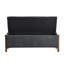  Banc de rangement rembourré 48 po avec pieds en bois massif 48 po-1883371492