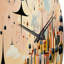 Horloge murale rétro vintage dans une palette pastel rétro-408331771