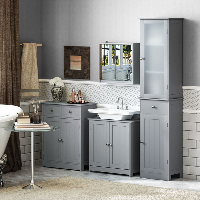 Ramford Bathroom Cabinet, Grey