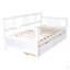 Lit de jour simple en bois avec deux tiroirs-1014823028