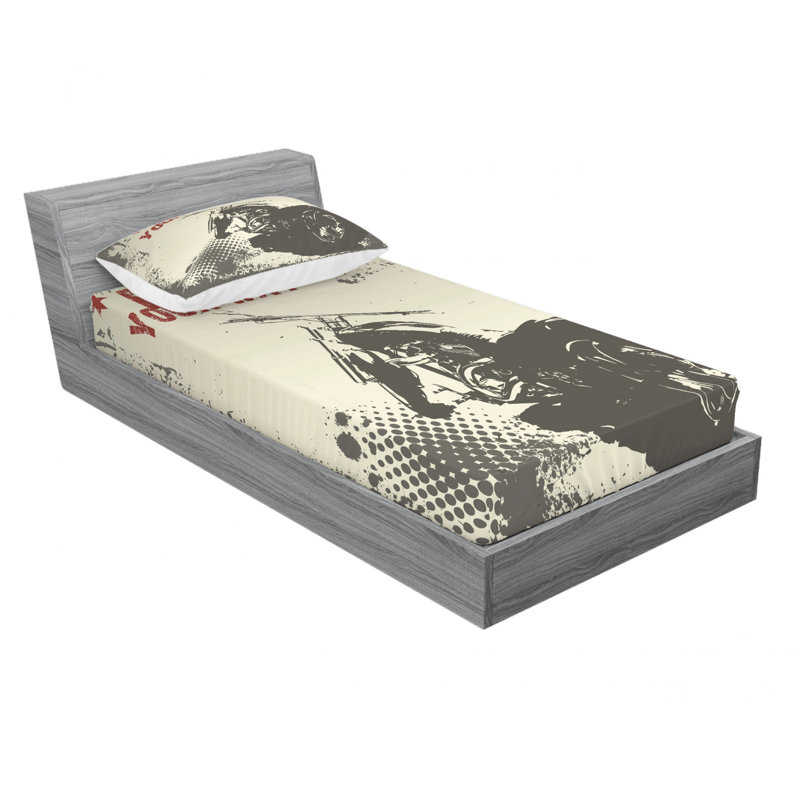Ensemble de draps Ride Your Way, Ensemble de draps pour lit simple avec drap-housse