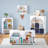 Kids Curve Appeal 35 In. 6 Cubby Bookcase With 2Pc Bins-114371980