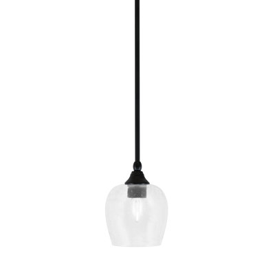 Mini-luminaire suspendu avec tige en verre 6 po
