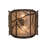 Rustic Lodge Flush Mounted Sconce
