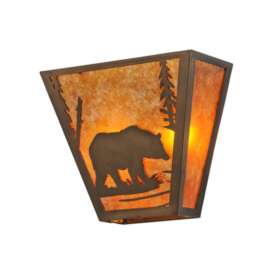 Applique murale droite 13 po de large Bear Creek