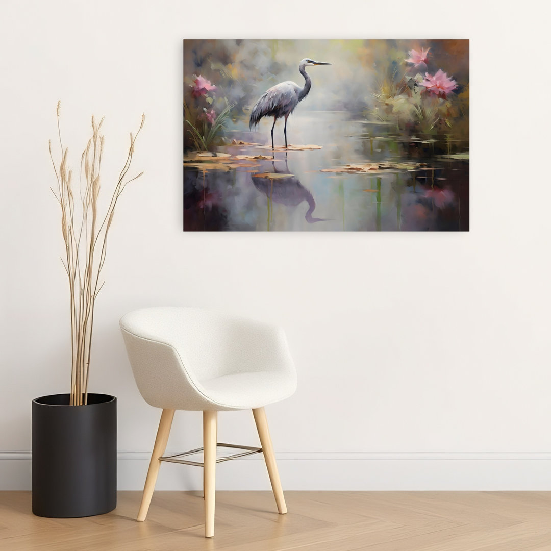 Crane Abstract Contemporary Wall Art Print