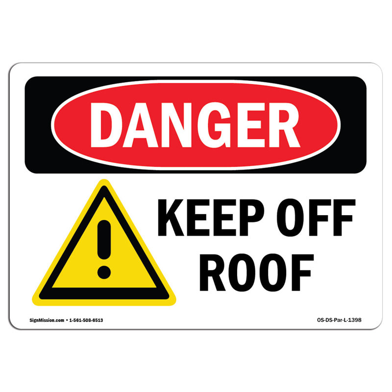 Panneau «Keep off», H 12 po x l 18 po x P 0,1 po