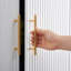 Armoire-penderie 4 portes et 4 tiroirs Gargiulo, blanc