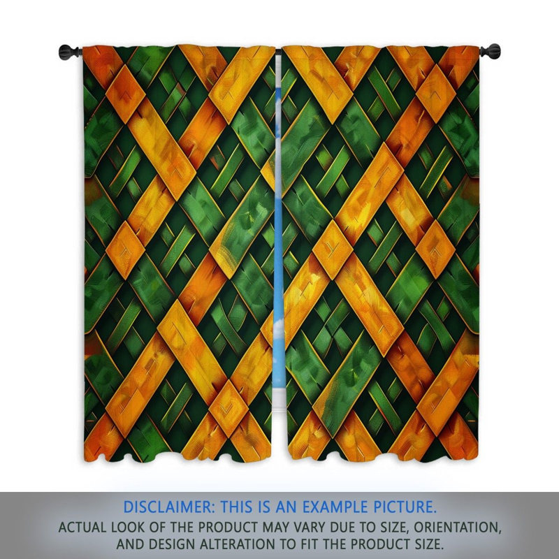 Paire de rideaux obscurcissant en polyester Mcclarty, L 40 po x L 52 po