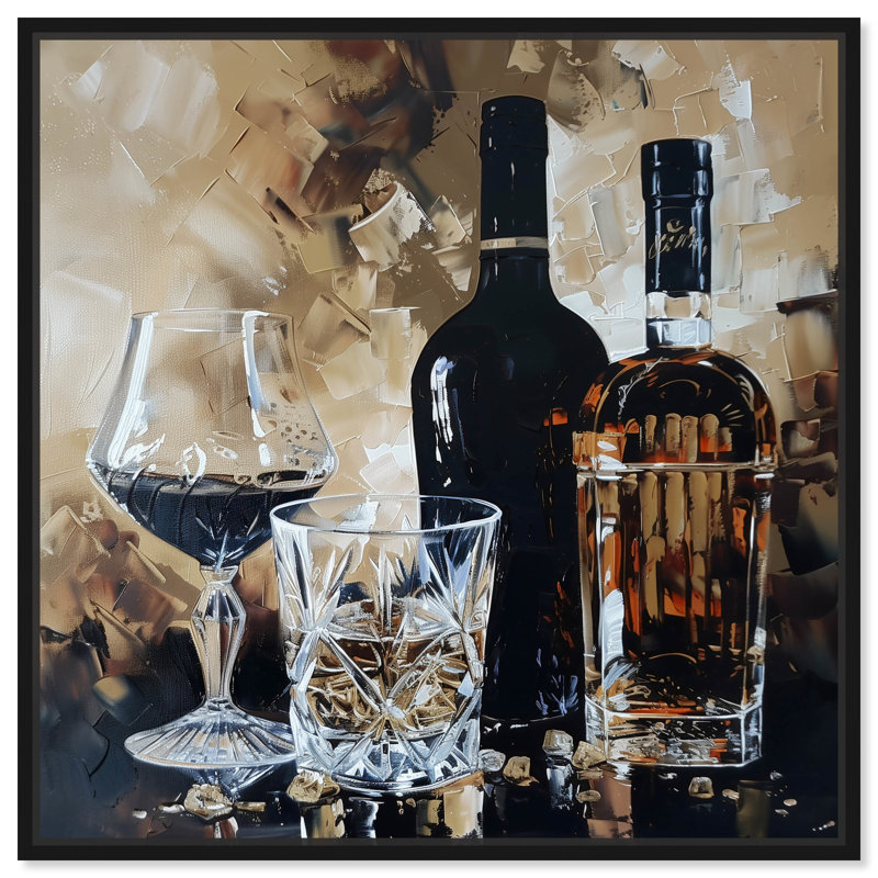 «Notoriart», sa boisson préférée, encadrée, H 31 po x l 31 po, Cadre noir