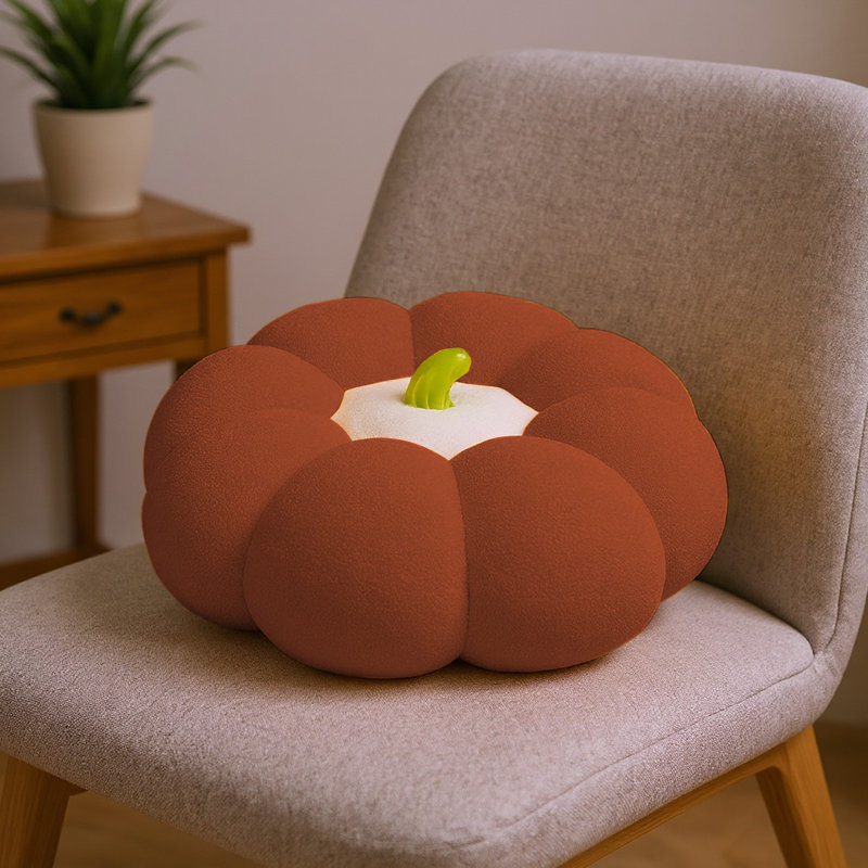 Pumpkin Shape Futon Cushions  Lazy Floor Cushions Living Room Tatami Bays Window Backrest Mats, Brown