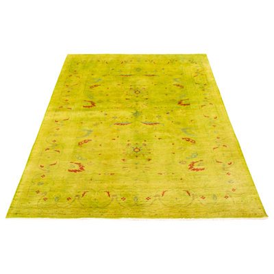 Tapis unique en laine noué à la main 6 pi 0 po x 9 pi 3 po Vibrance