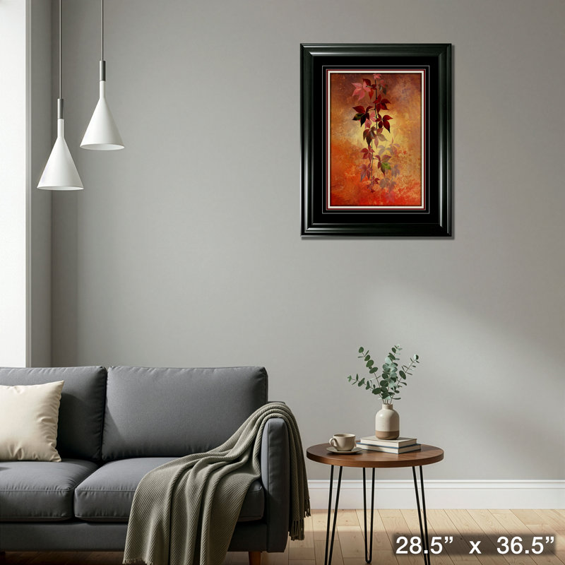 «Red Leaves», reproduction encadrée