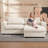 Upholstered Rectangle Ottoman with Storage-2097494973