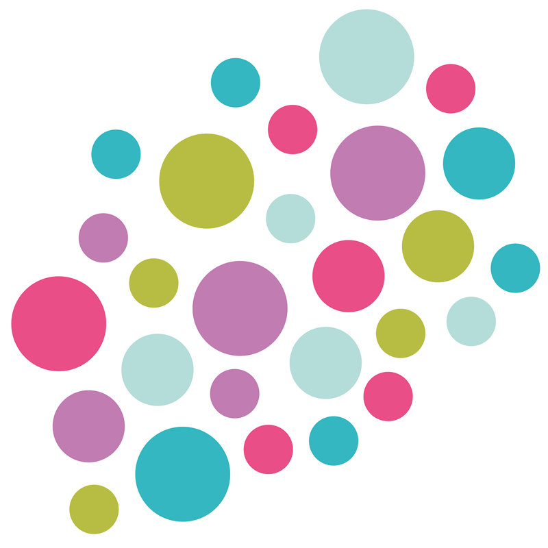 Abstract Non-Wall Damaging Wall Decal, Purple/Green