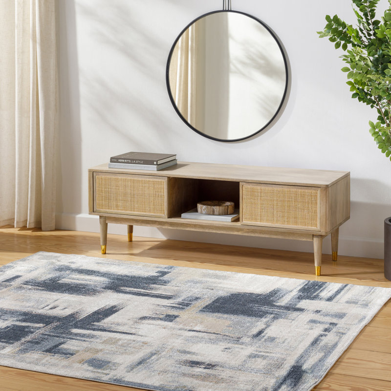 Abstract Indoor Rug, Rectangle 5'3" x 7'