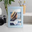 Ensemble de 2 cadres muraux en bois 3 "x 4" bleu clair-90543991