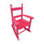 s Chaise berçante, rouge rosé envoûtant - pour tous les espaces intérieurs et extérieurs. Dossier en bois franc massif.