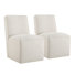 Caster Wheel Dining Side Chair