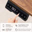 Electric Standing Work Desk, 24x48 Inches Adjustable Sit Stand 1" Thick Dark Walnut One Top, Stable Frame, Easy To Assemble For Living Room Height Up Walnut, Smooth Seamless Desktop, Steel Home Use